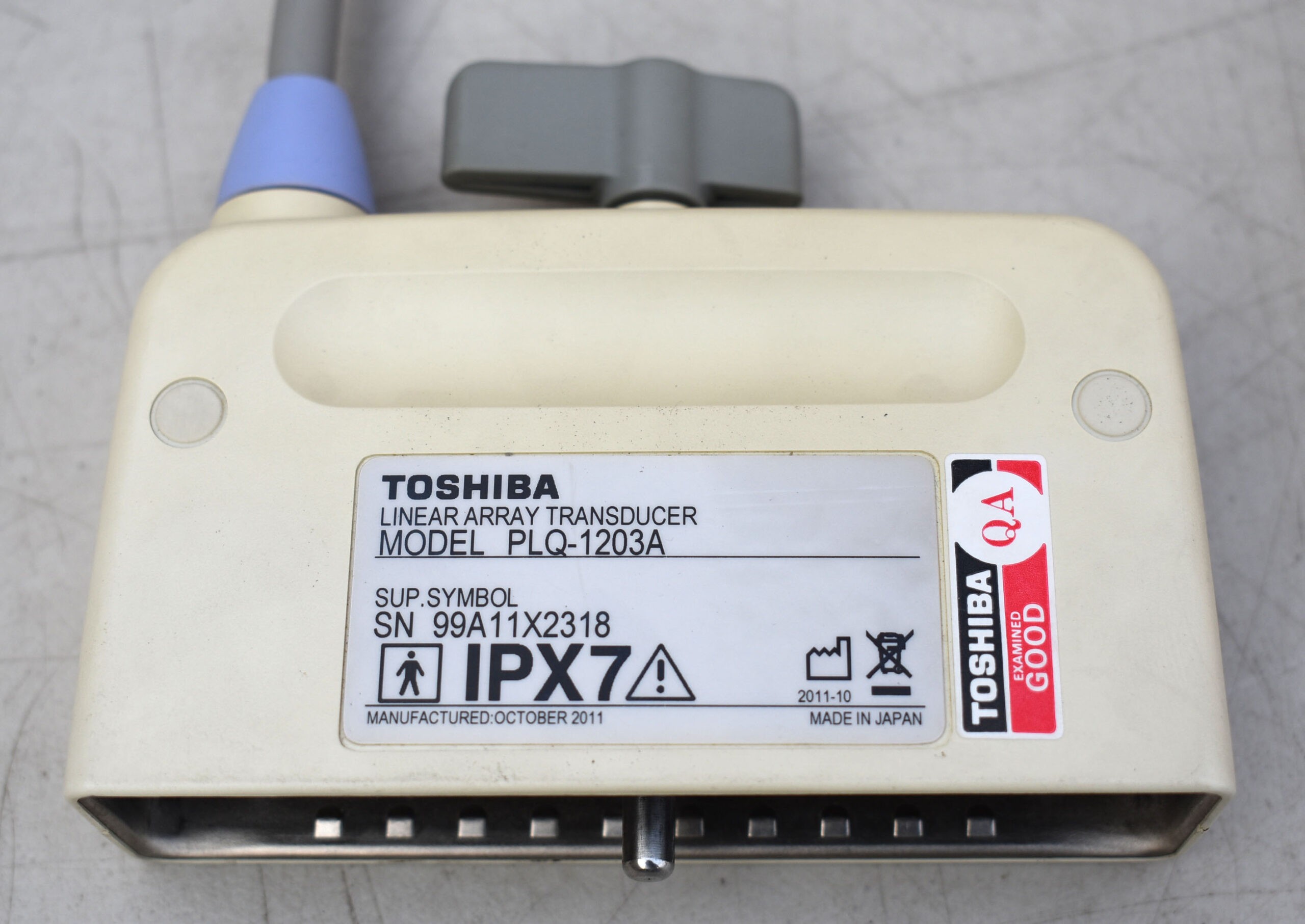 Toshiba PLQ-1203A ultrasound probe