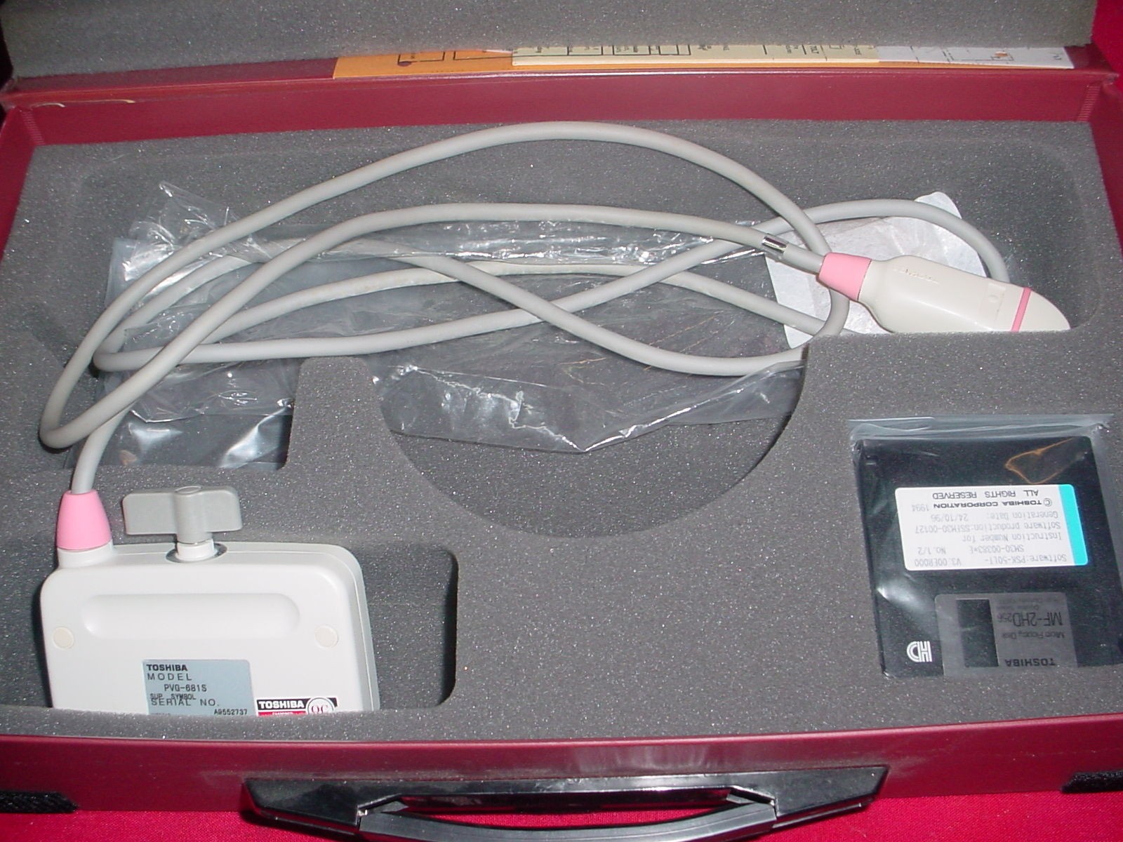 Toshiba PVG-681S ultrasound probe