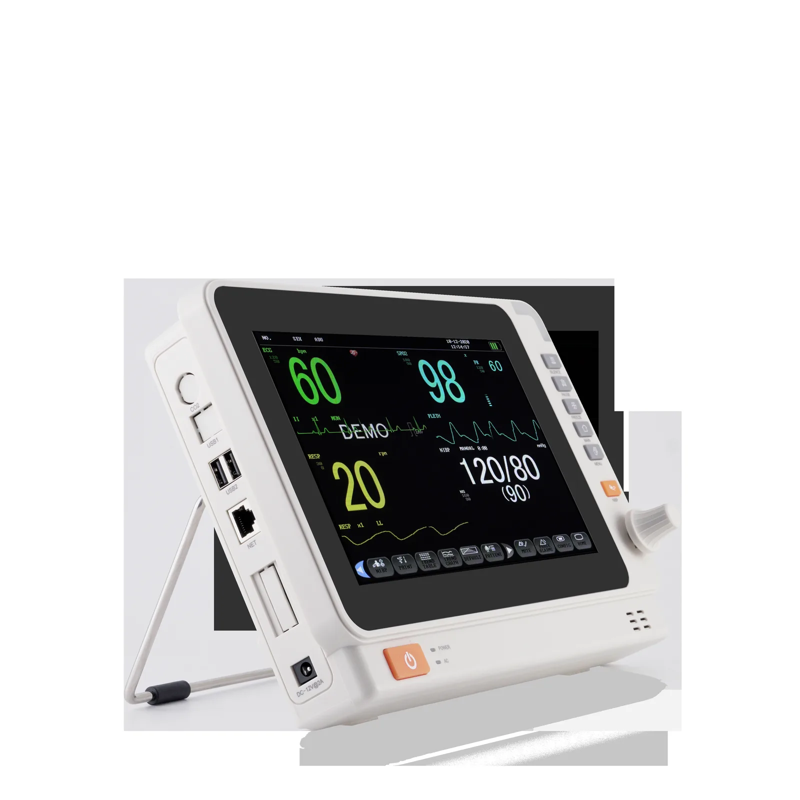 Akicare PM10A multi-parameter patient monitor - view 2